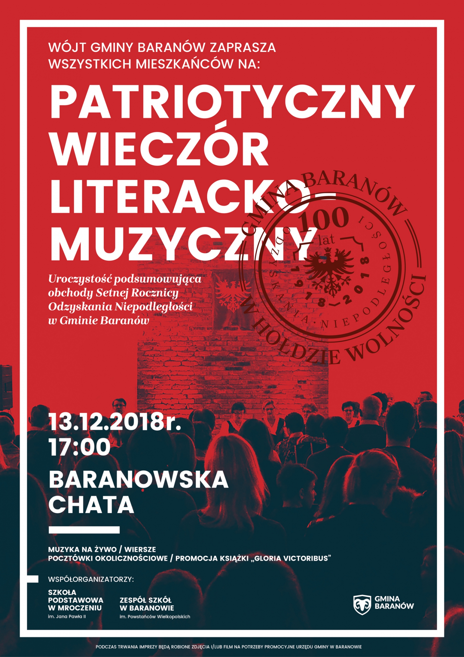 PATRIOTYCZNY WIECZÓR LITERACKO - MUZYCZNY