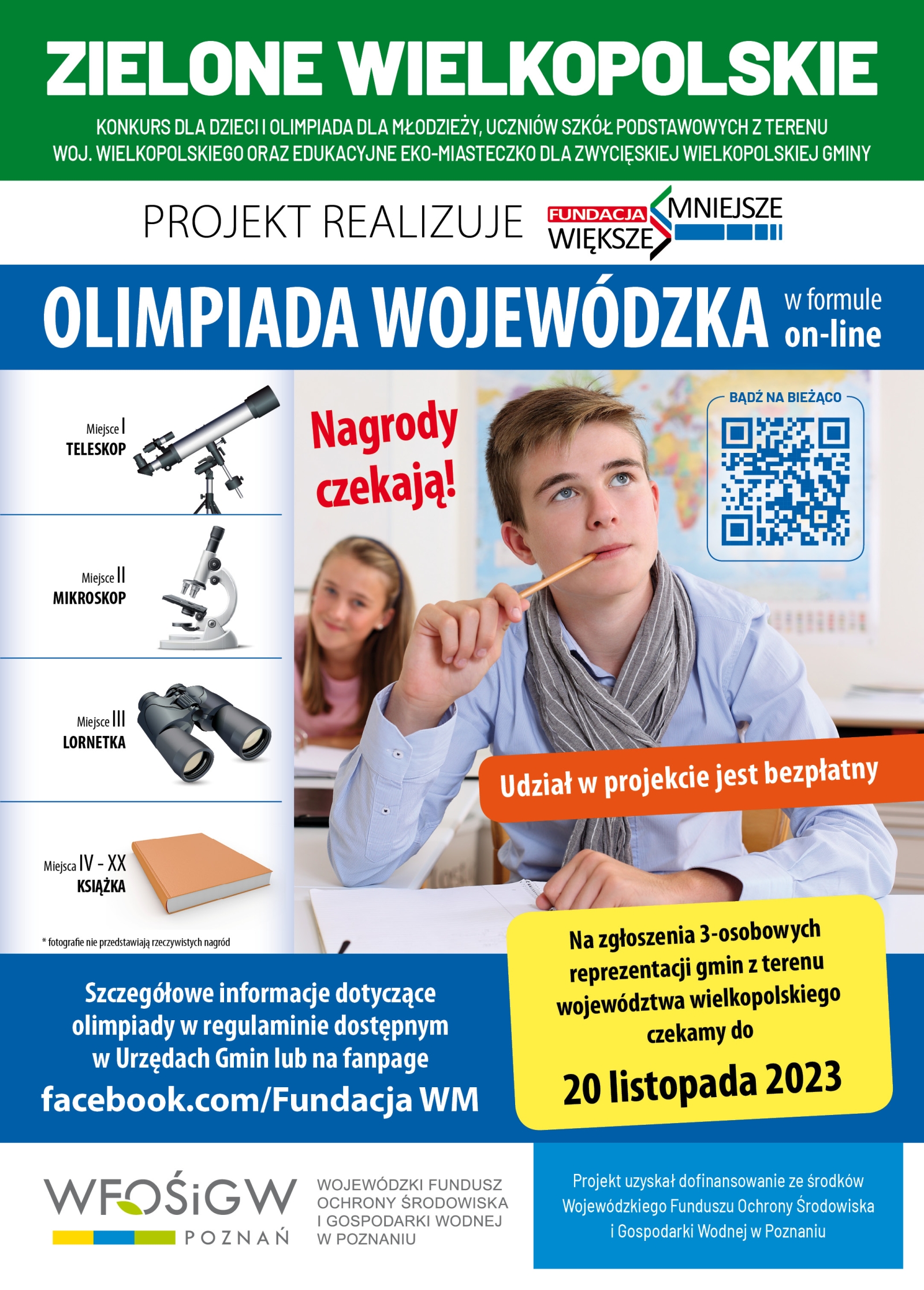 KONKURS DLA SZKÓŁ - ZIELONE WIELKOPOLSKIE !