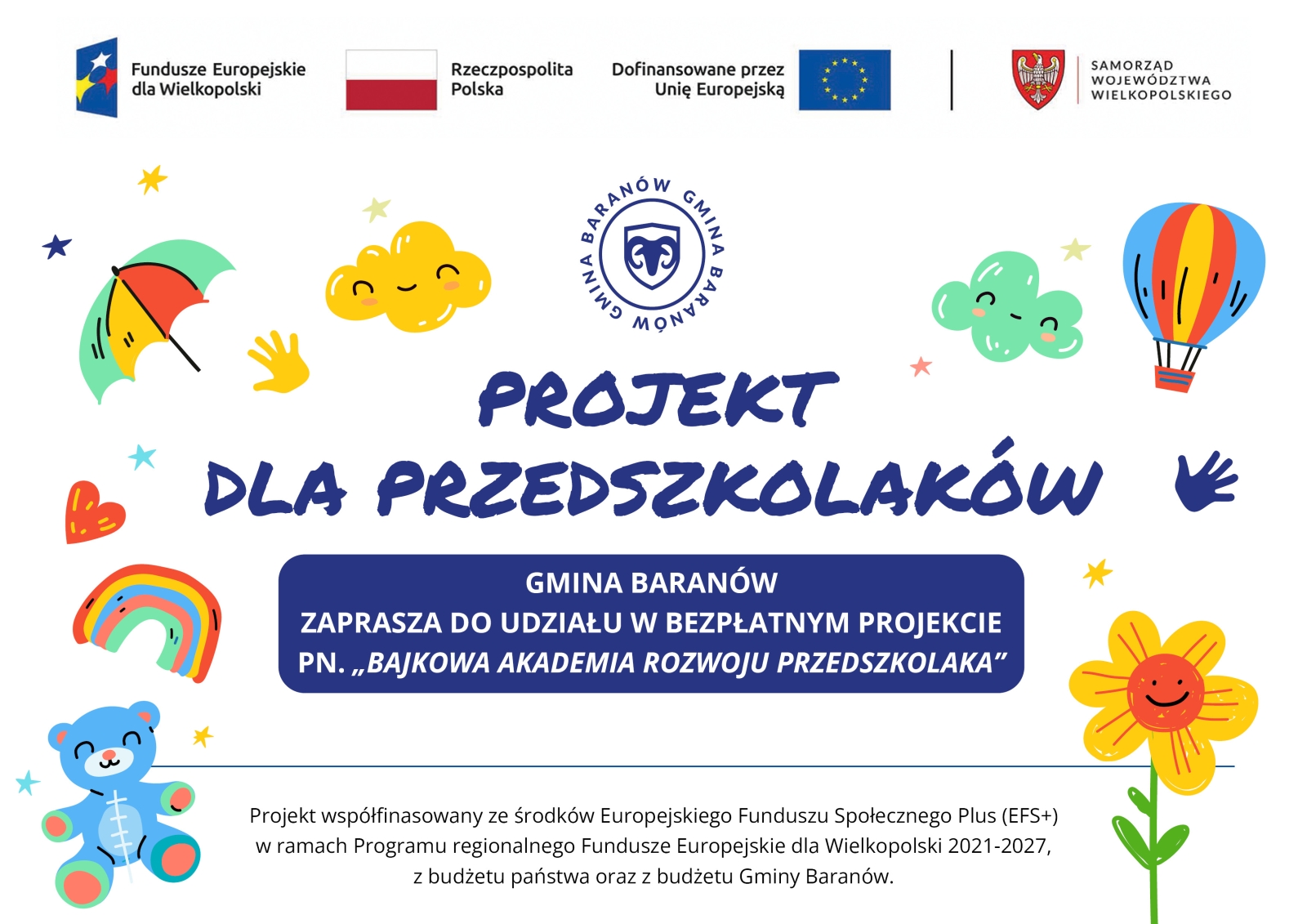 BAJKOWA AKADEMIA ROZWOJU PRZEDSZKOLAKA - REKRUTACJA