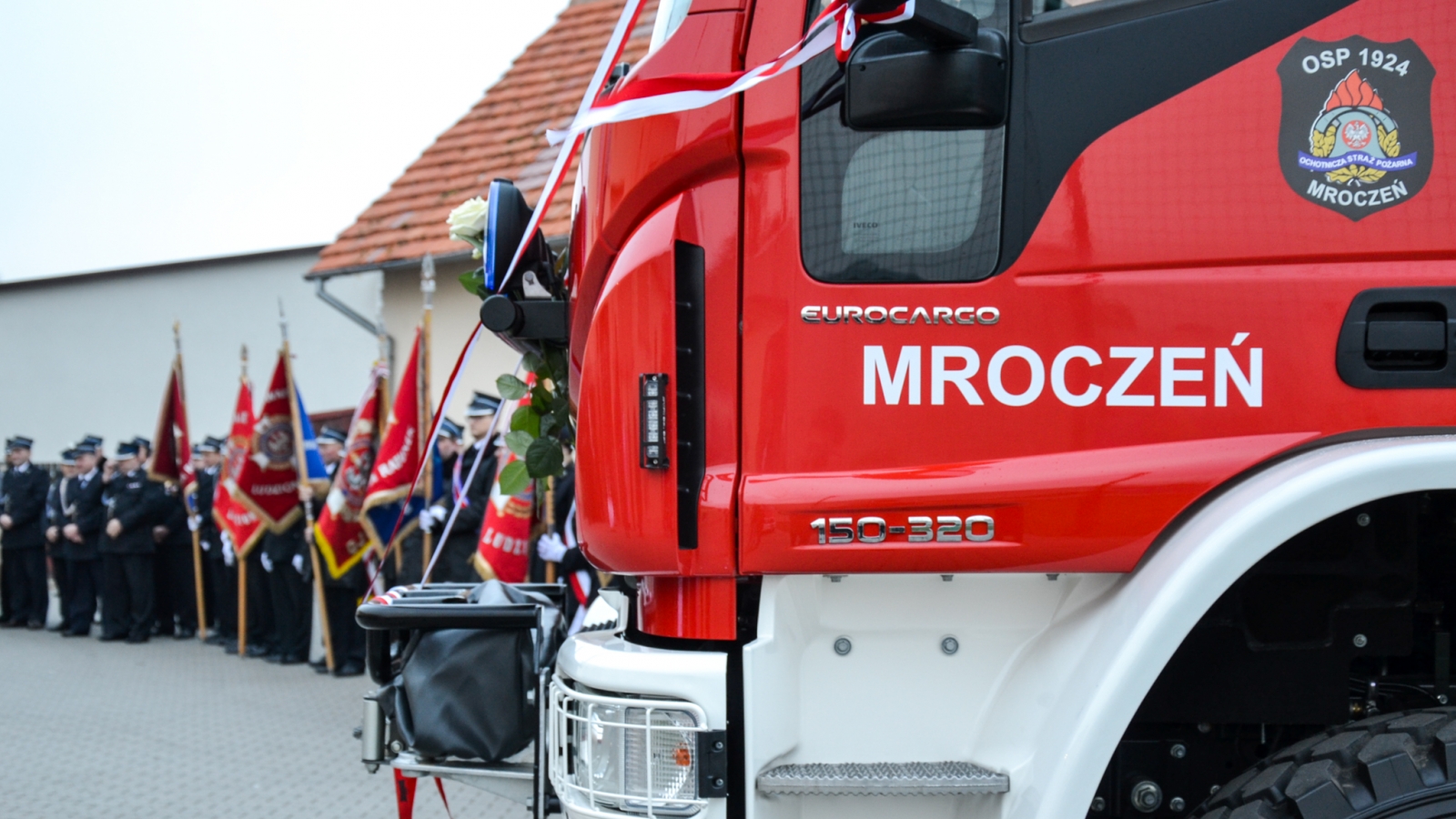 POŚWIĘCENIE NOWEGO WOZU OSP MROCZEŃ